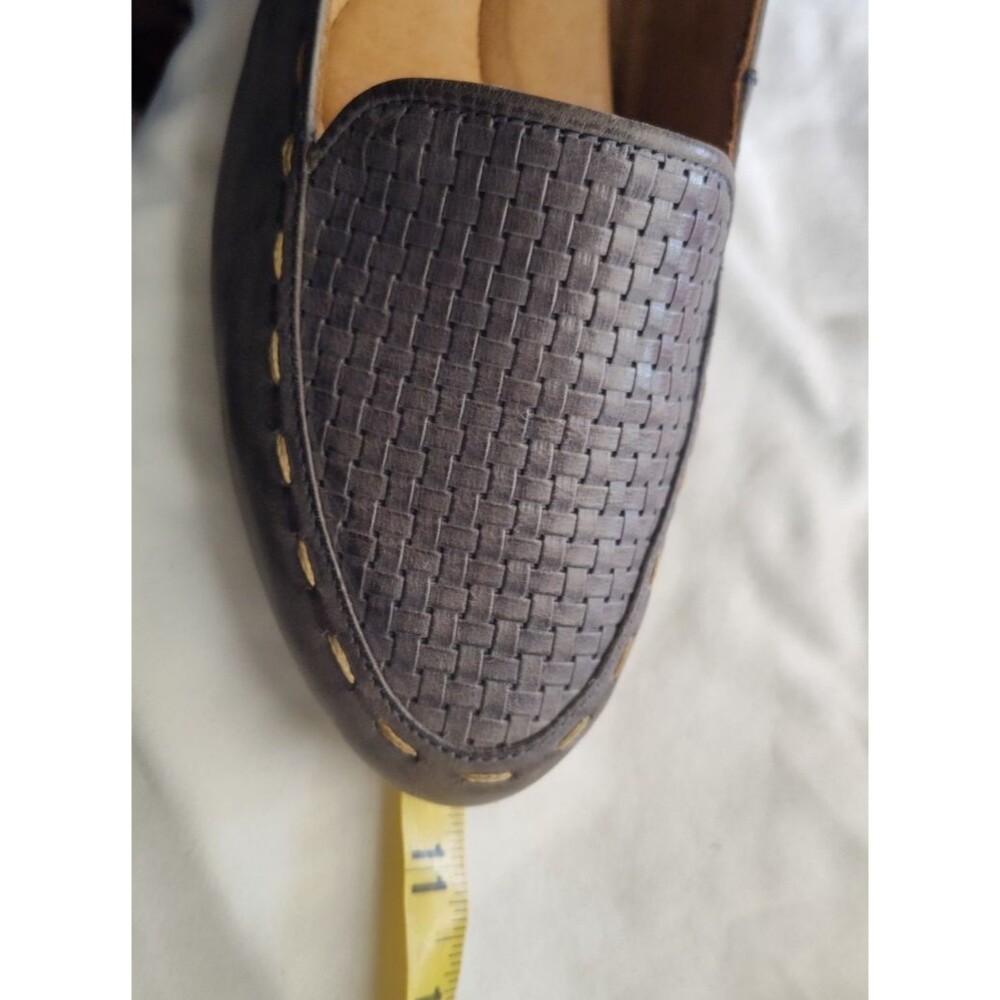 Born Womens Maple Campanula Gray Leather Slip On Flat Loafers Size 9.5/ 41 - Picture 12 of 12